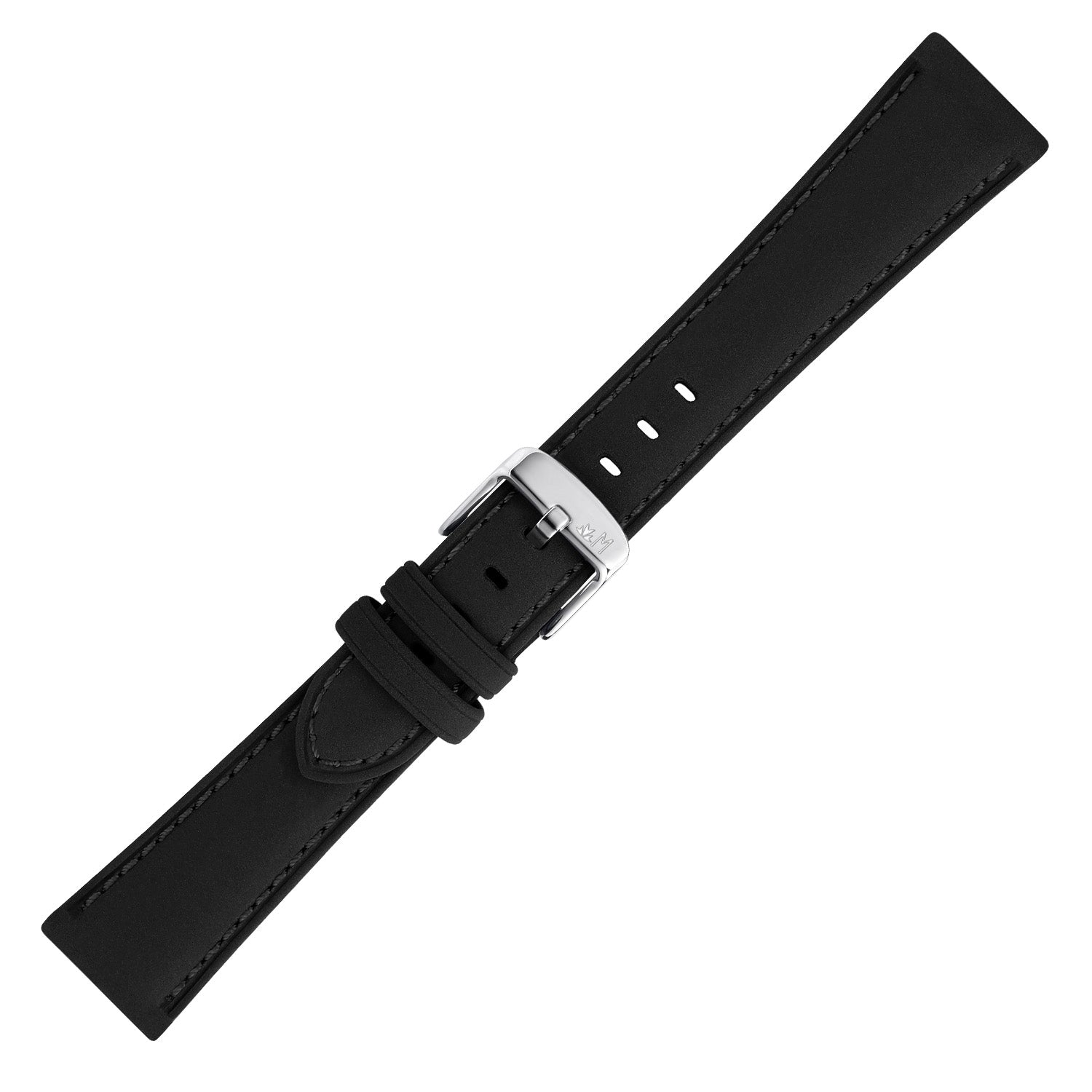 Morellato Horlogeband Leer Zwart Flake