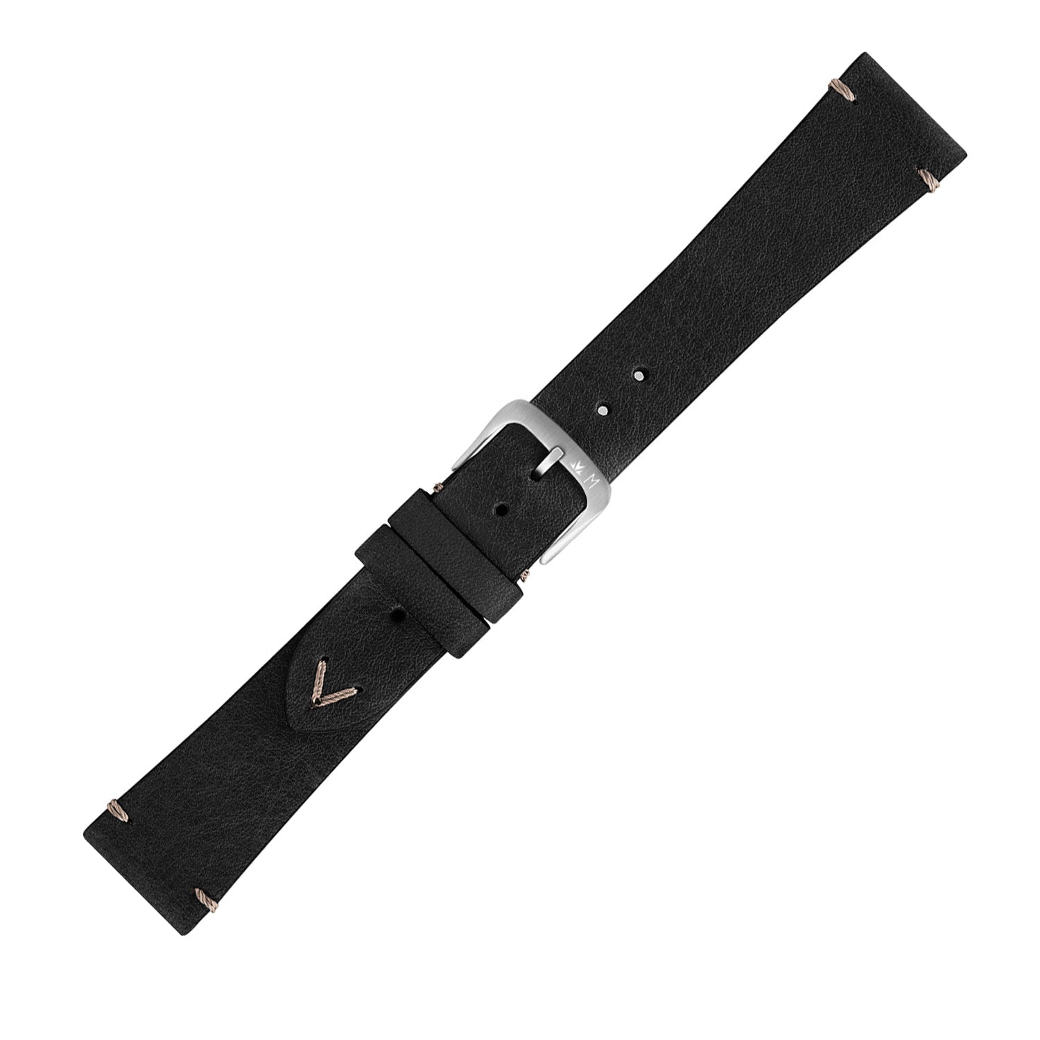 Morellato Horlogeband Leer Zwart Pollock