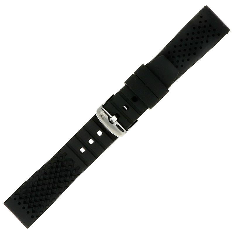 Morellato Rubber Collection Horlogeband Rubber Zwart Sile