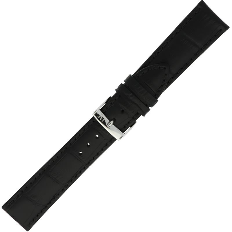 Morellato XL Horlogeband Leer Zwart Bolle