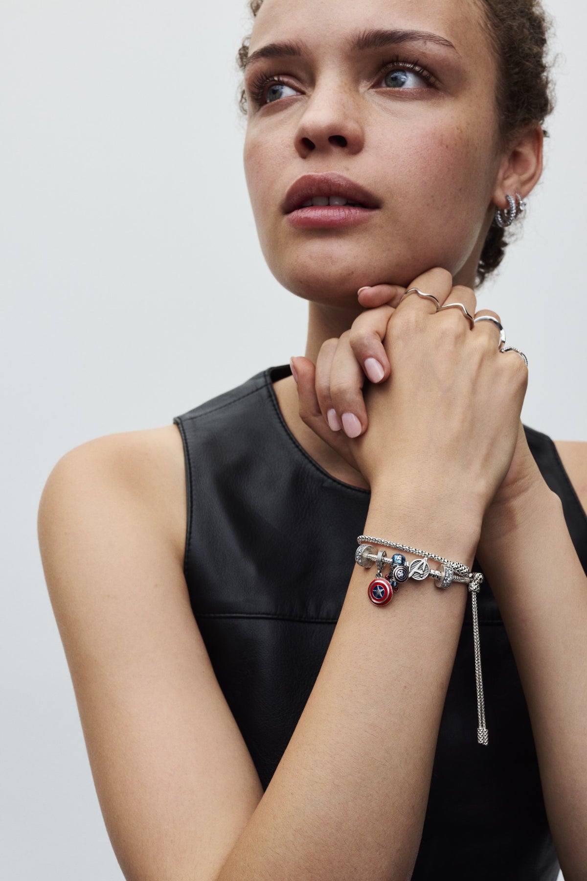 Pandora Oorbellen sprankelend hart zilver 293101C01