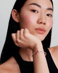 Pandora Project Red Stranger Things slangenschakelarmband met sluiting - 593572C01 - PansiteNederland.nl