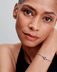 Pandora Sterling Zilveren Slangenarmband met Noordster Sluiting en Transparante Zirkonia - 593584C01 - PansiteNederland.nl