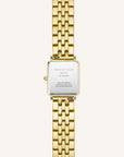 Rosefield horloge QMWSG-Q021 The Boxy XS White Sunray Steel Gold - PansiteNederland.nl