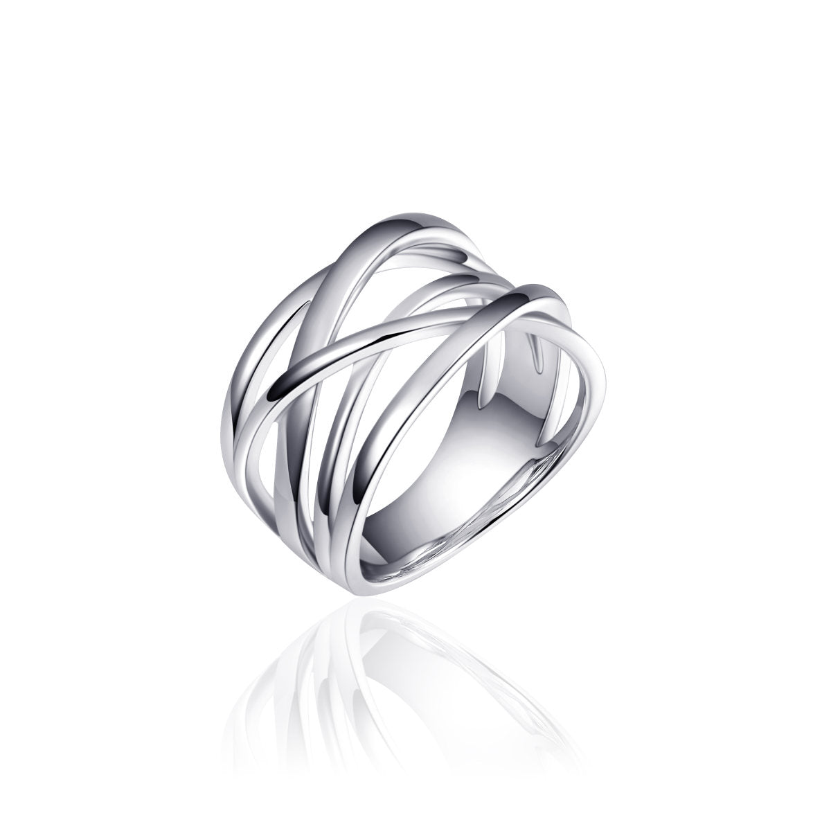 Gisser Ring Zilver Gerhodineerd – R083