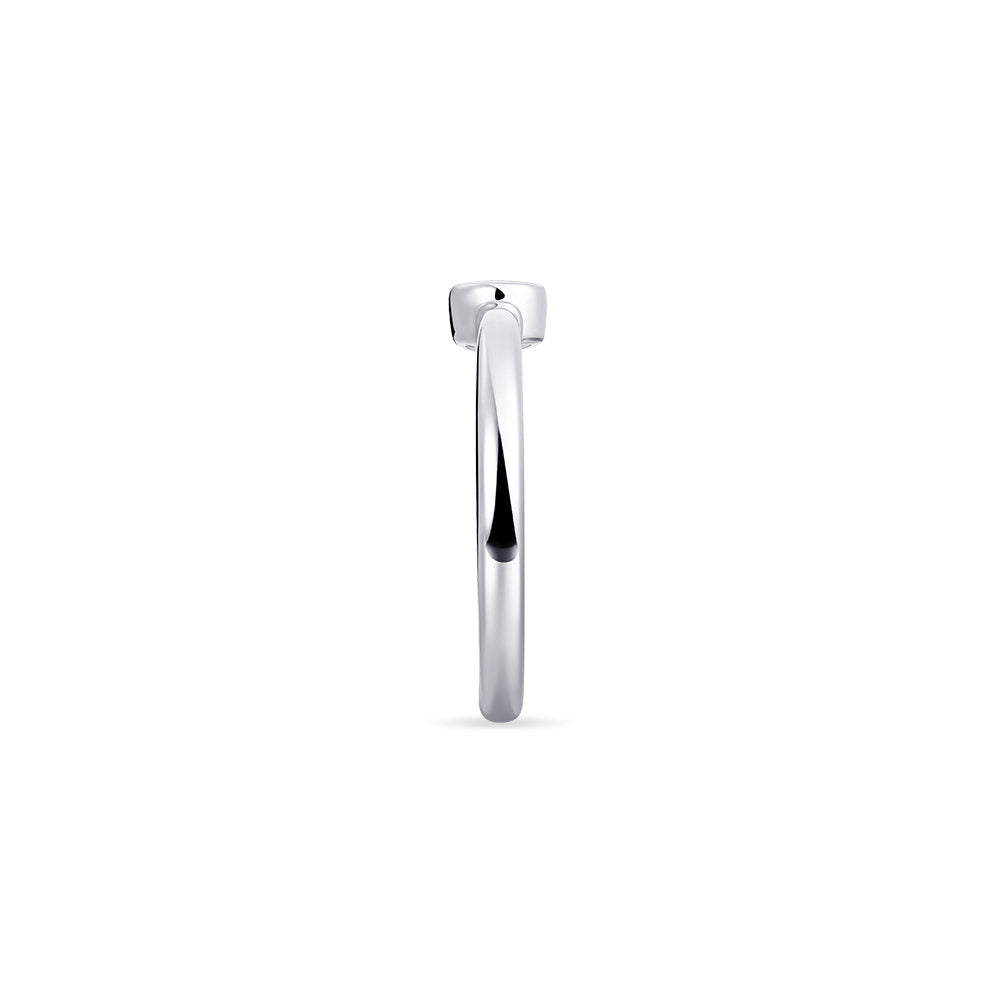 Gisser Ring Zilver Gerhodineerd Zirkonia Blauw – R373B – foto 3
