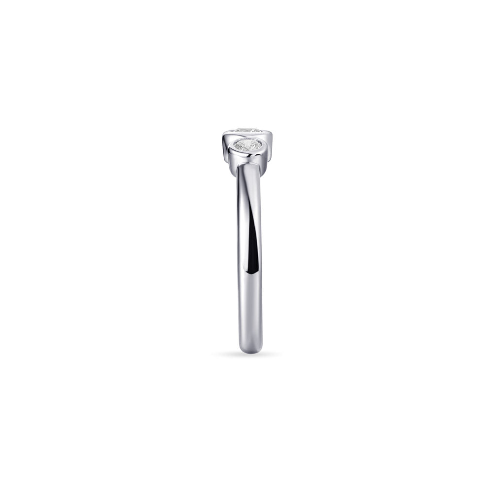 Gisser Ring Zilver Gerhodineerd Zirkonia Wit – R378 – foto 3