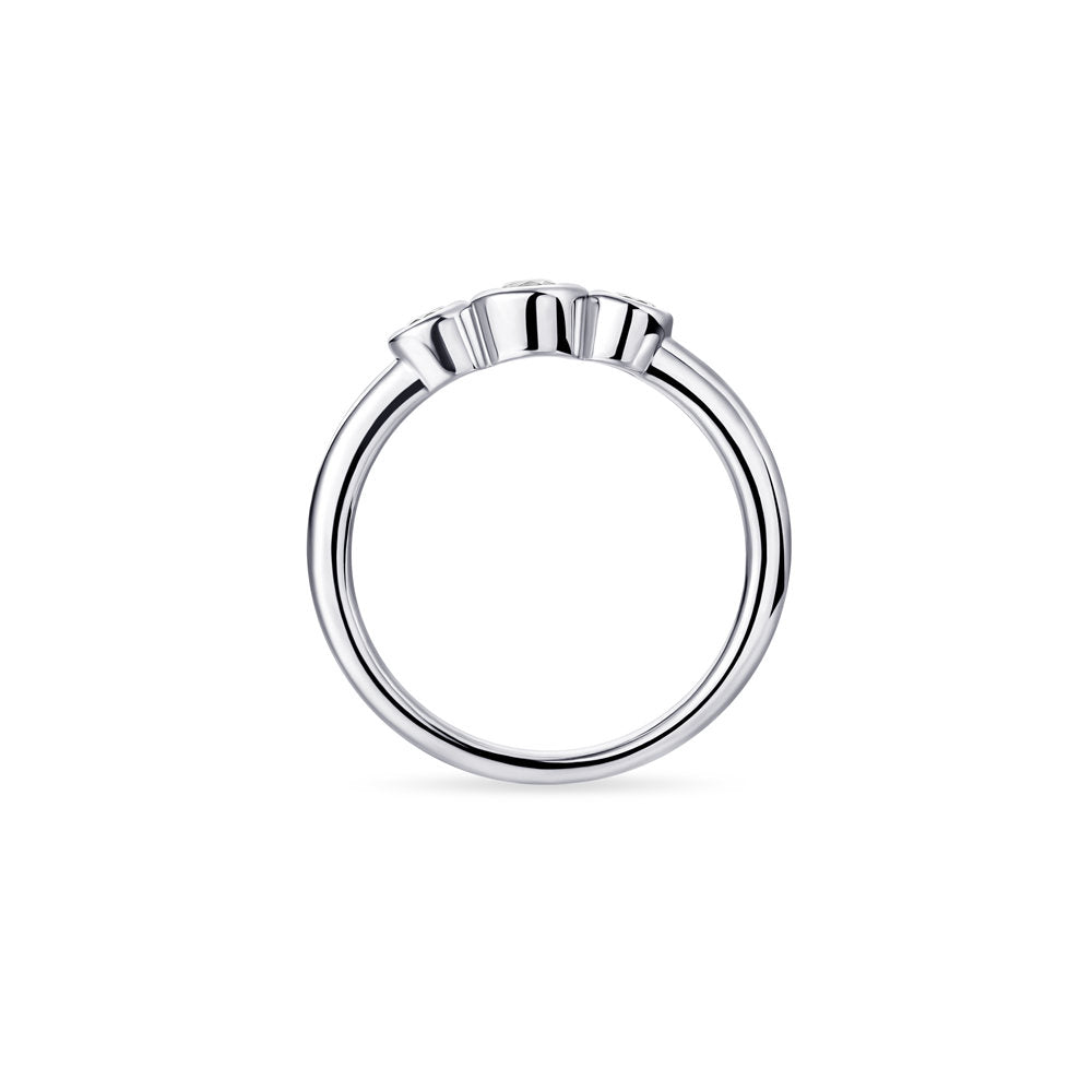 Gisser Ring Zilver Gerhodineerd Zirkonia Wit – R378 – foto 4