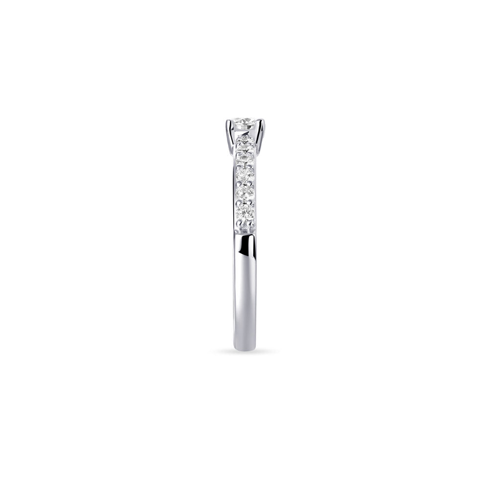 Gisser Ring Zilver Gerhodineerd Zirkonia Wit – R390 – foto 3