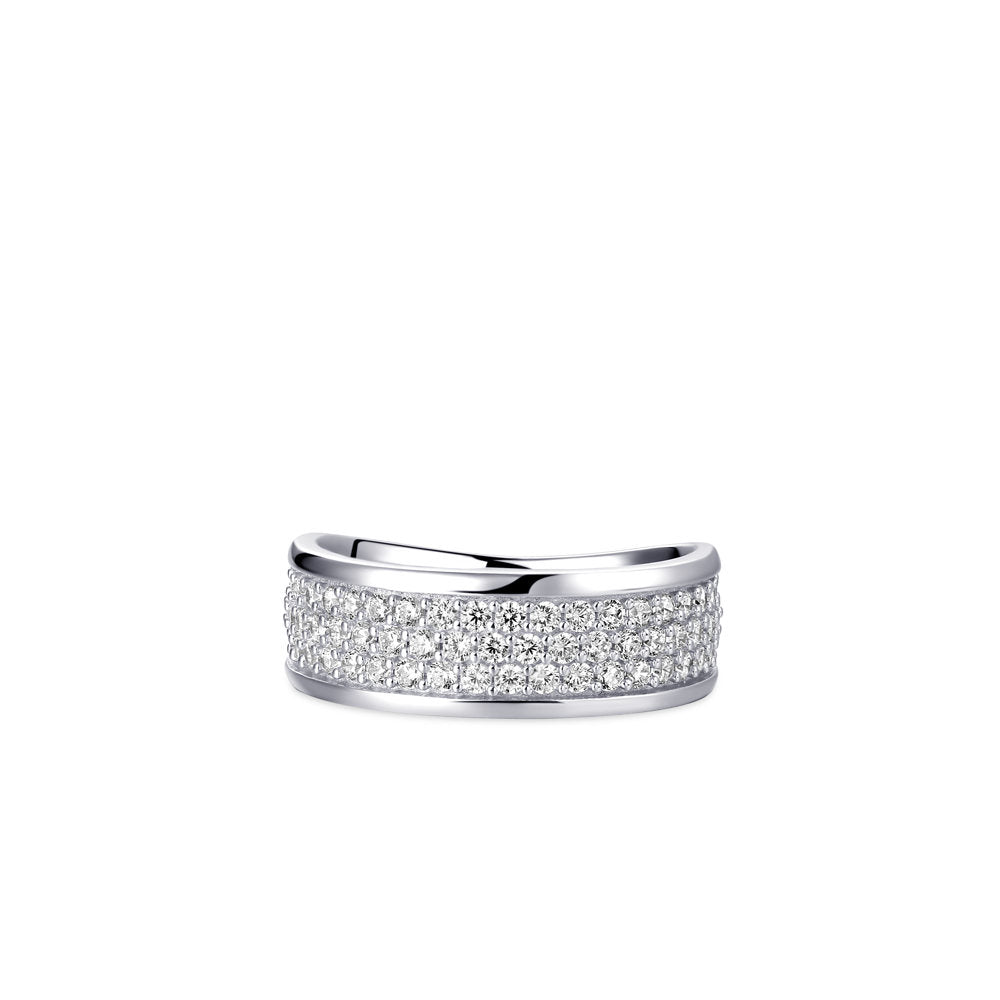 Gisser Ring Zilver Gerhodineerd Zirkonia Wit – R402 – foto 2