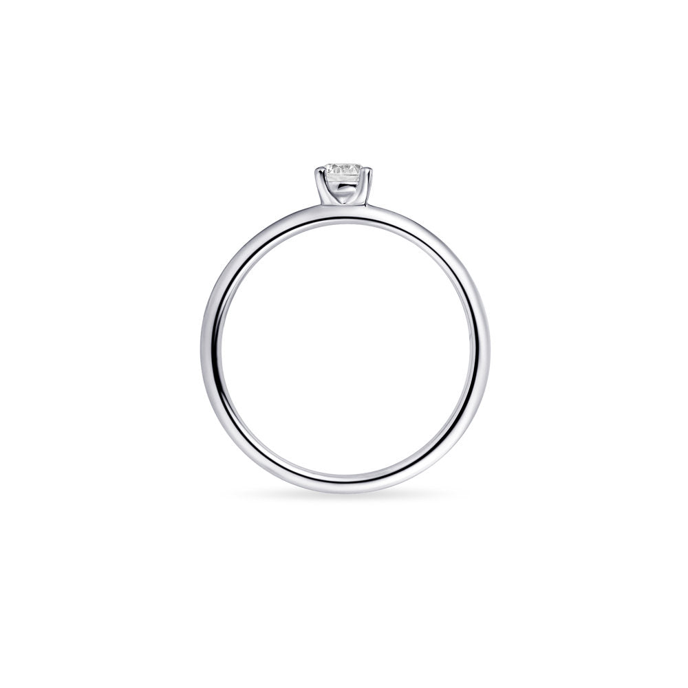 Gisser Ring Zilver Gerhodineerd Zirkonia Wit – R413 – foto 4
