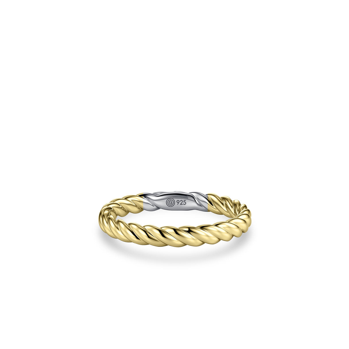 Gisser Ring Zilver Geel Verguld – R433Y – foto 2