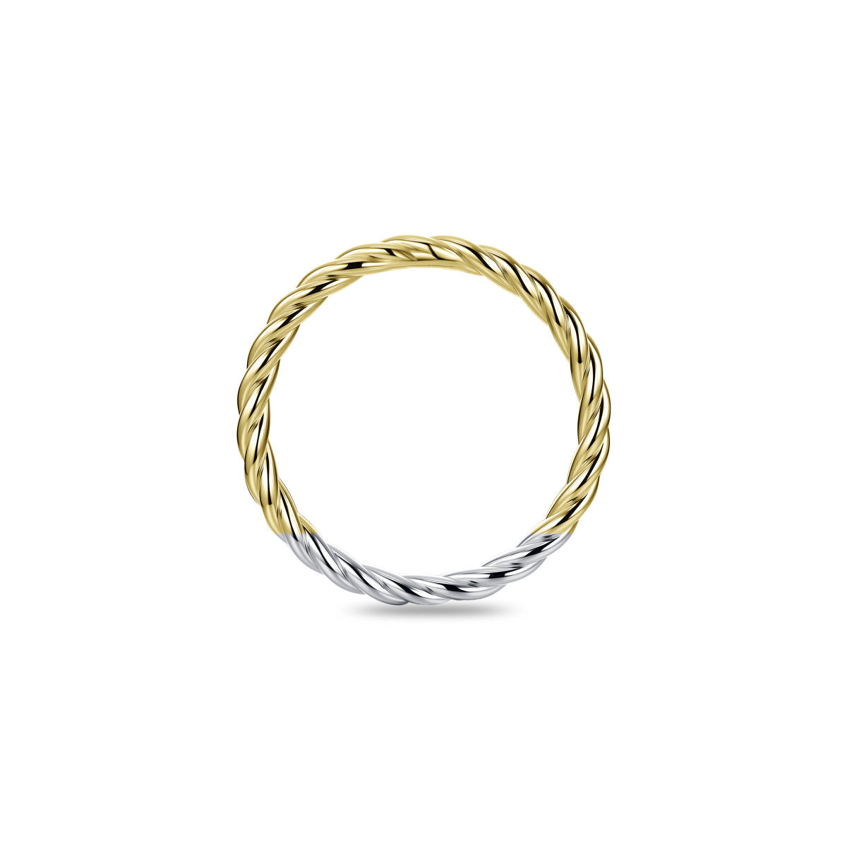 Gisser Ring Zilver Geel Verguld – R433Y – foto 4