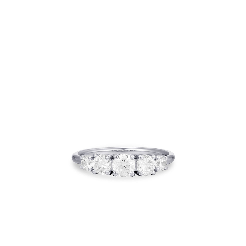 Gisser Ring Zilver Gerhodineerd Zirkonia Wit – R439 – foto 2
