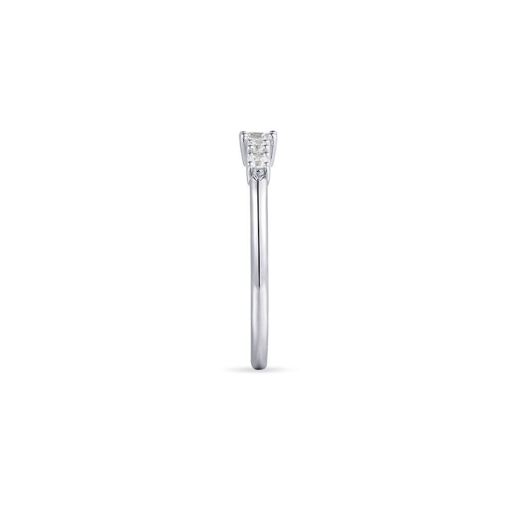 Gisser Ring Zilver Gerhodineerd Zirkonia Wit – R439 – foto 3