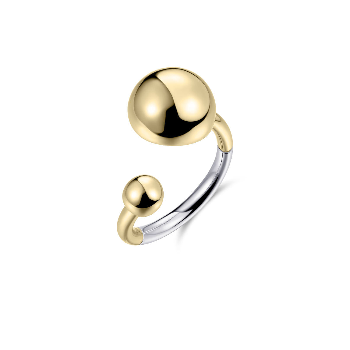 Gisser Ring Zilver Verguld Bicolor – R480Y