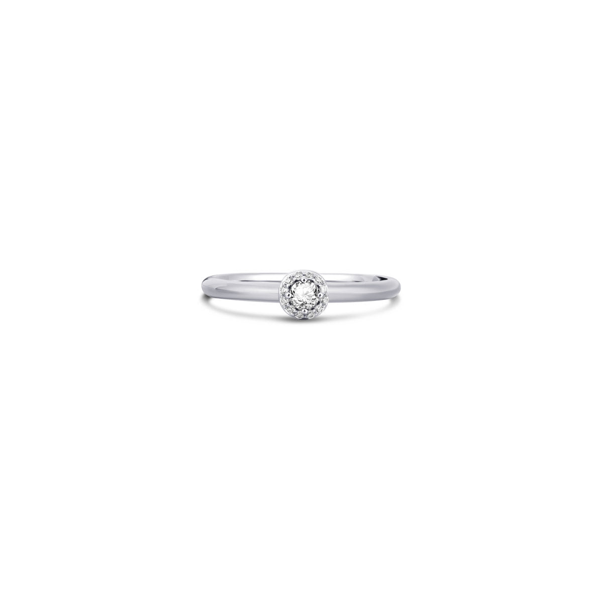 Gisser Ring Zilver Gerhodineerd Zirkonia Wit – R486 – foto 2