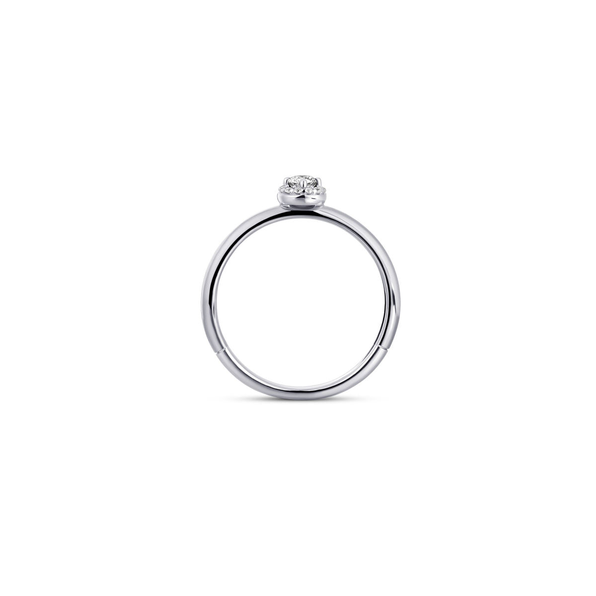 Gisser Ring Zilver Gerhodineerd Zirkonia Wit – R486 – foto 4