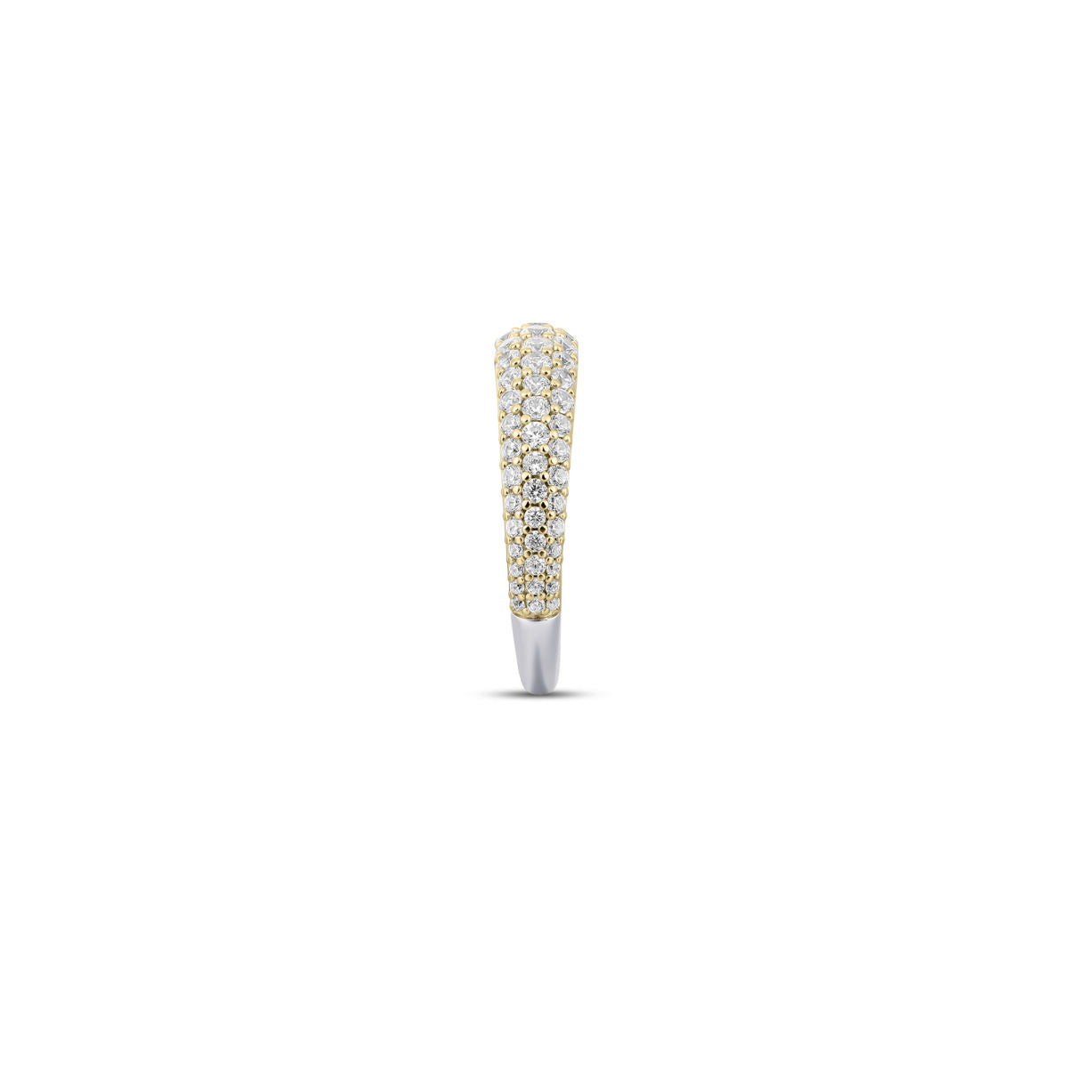 Gisser Ring Zilver Geel Verguld Zirkonia Wit – R488Y – foto 3