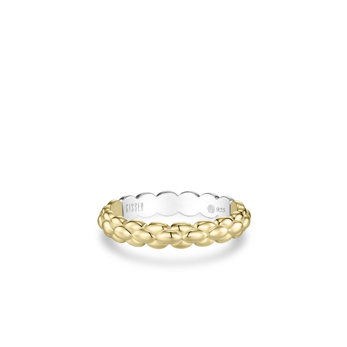 Gisser Ring Zilver Verguld Bicolor – R490Y – foto 2