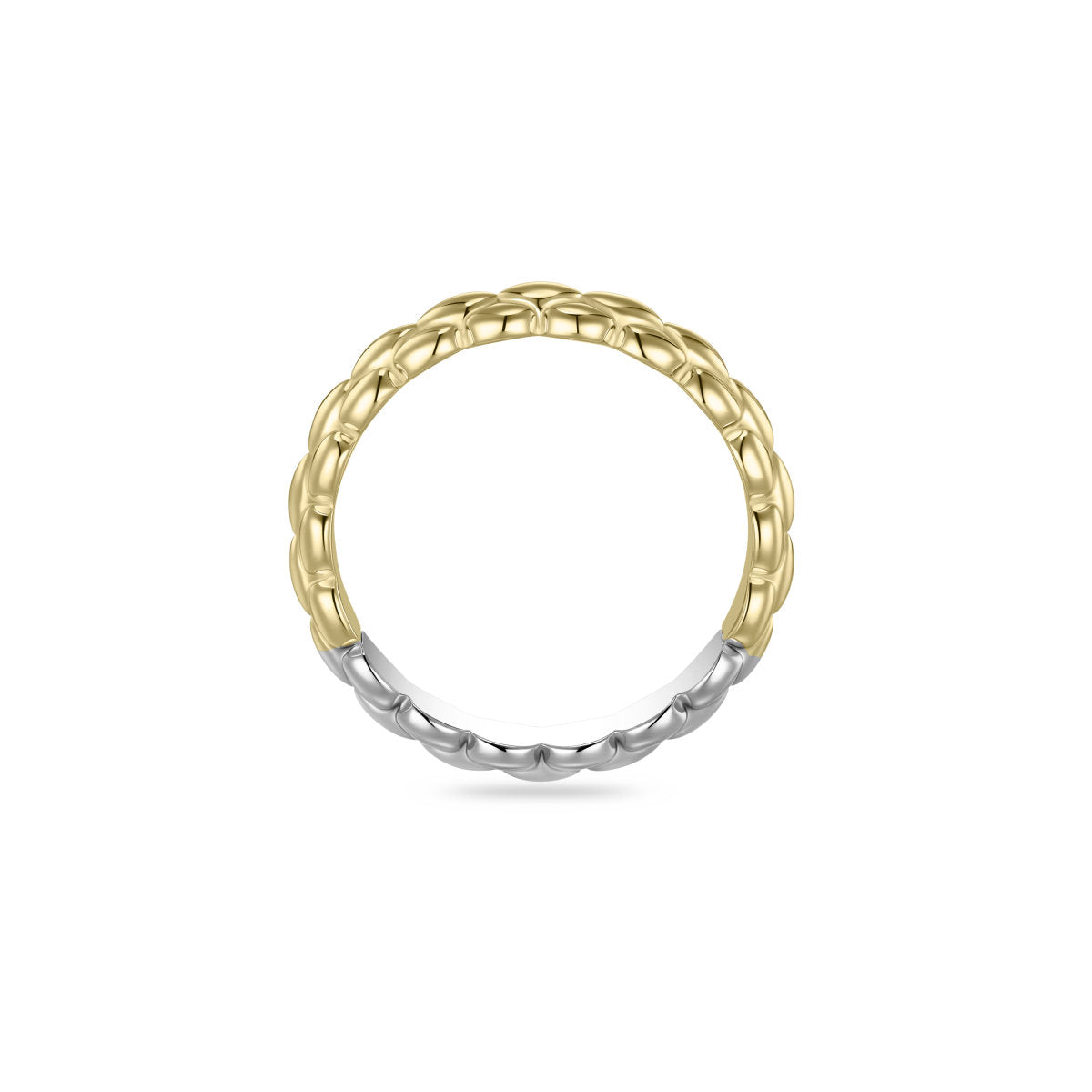 Gisser Ring Zilver Verguld Bicolor – R490Y – foto 4