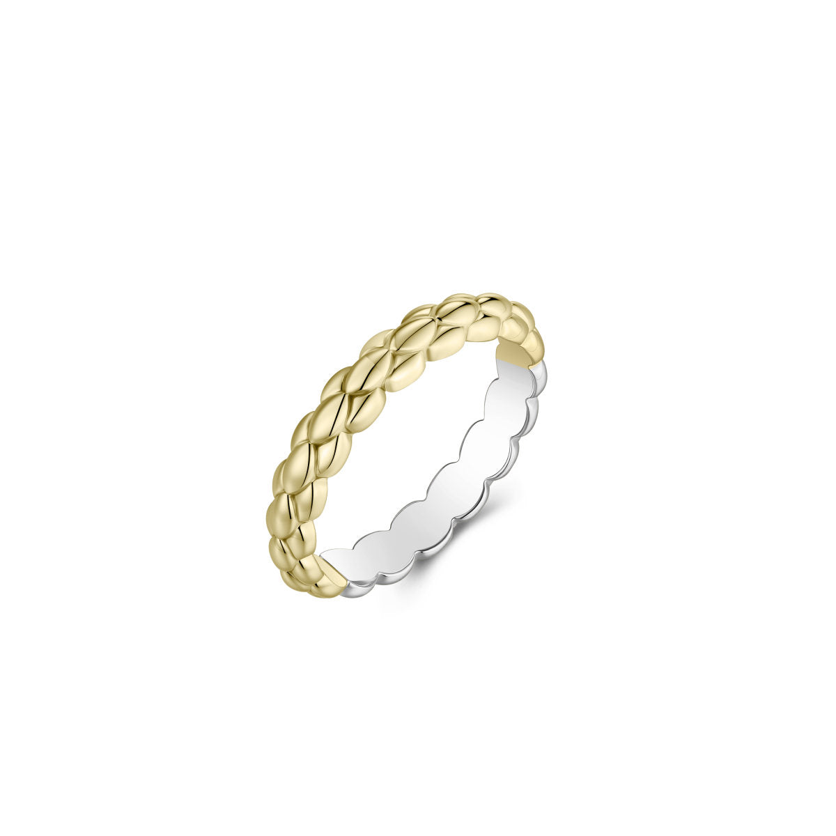 Gisser Ring Zilver Verguld Bicolor – R490Y