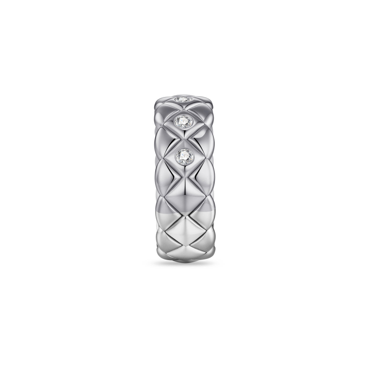 Gisser Ring Zilver Gerhodineerd Zirkonia Wit – R492 – foto 3