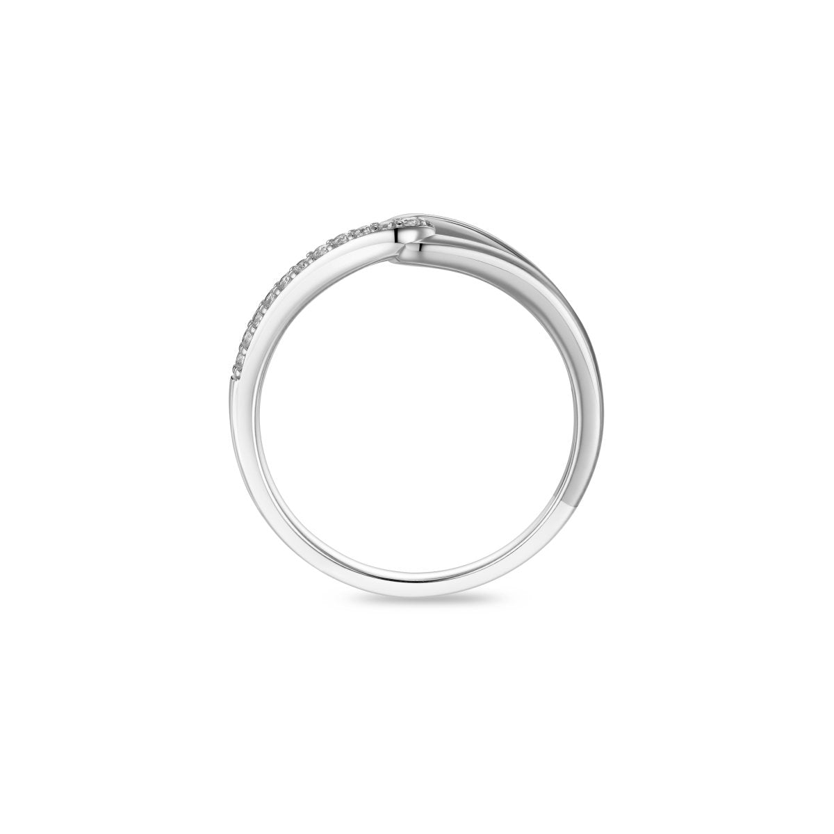 Gisser Ring Zilver Gerhodineerd Zirkonia Wit – R493 – foto 4
