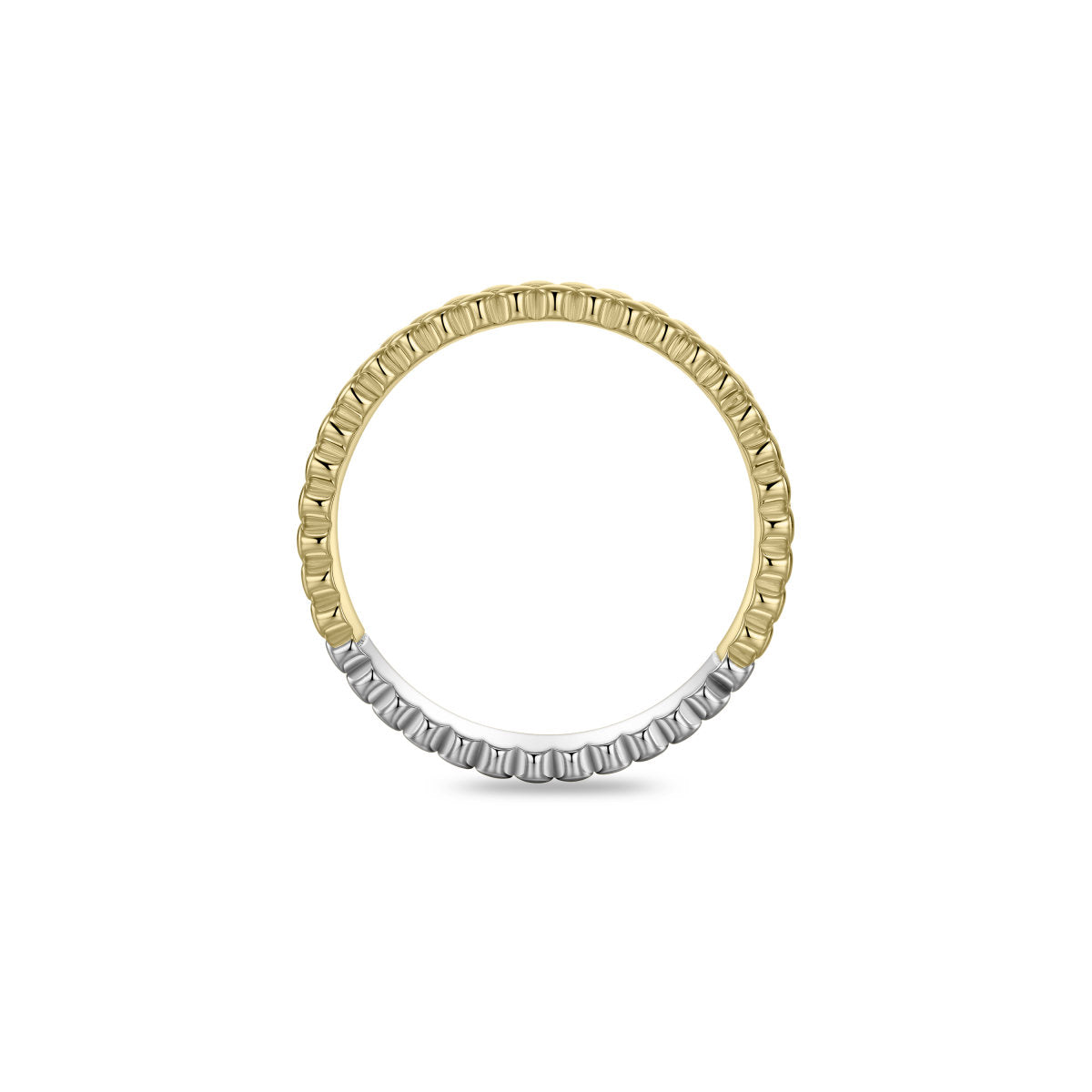 Gisser Ring Zilver Verguld Bicolor Zirkonia Wit – R496Y – foto 4
