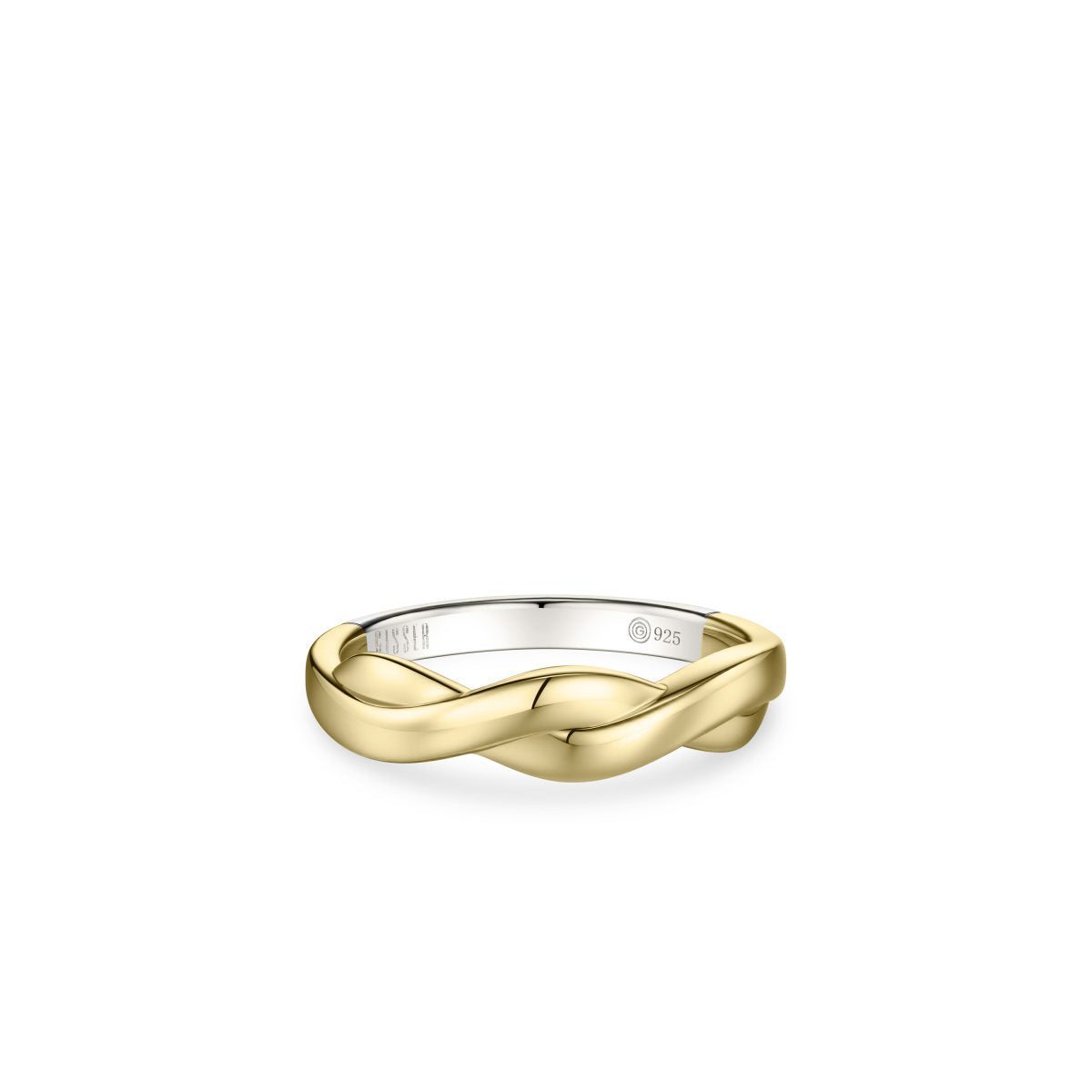 Gisser Ring Zilver Verguld Bicolor – R497Y – foto 2