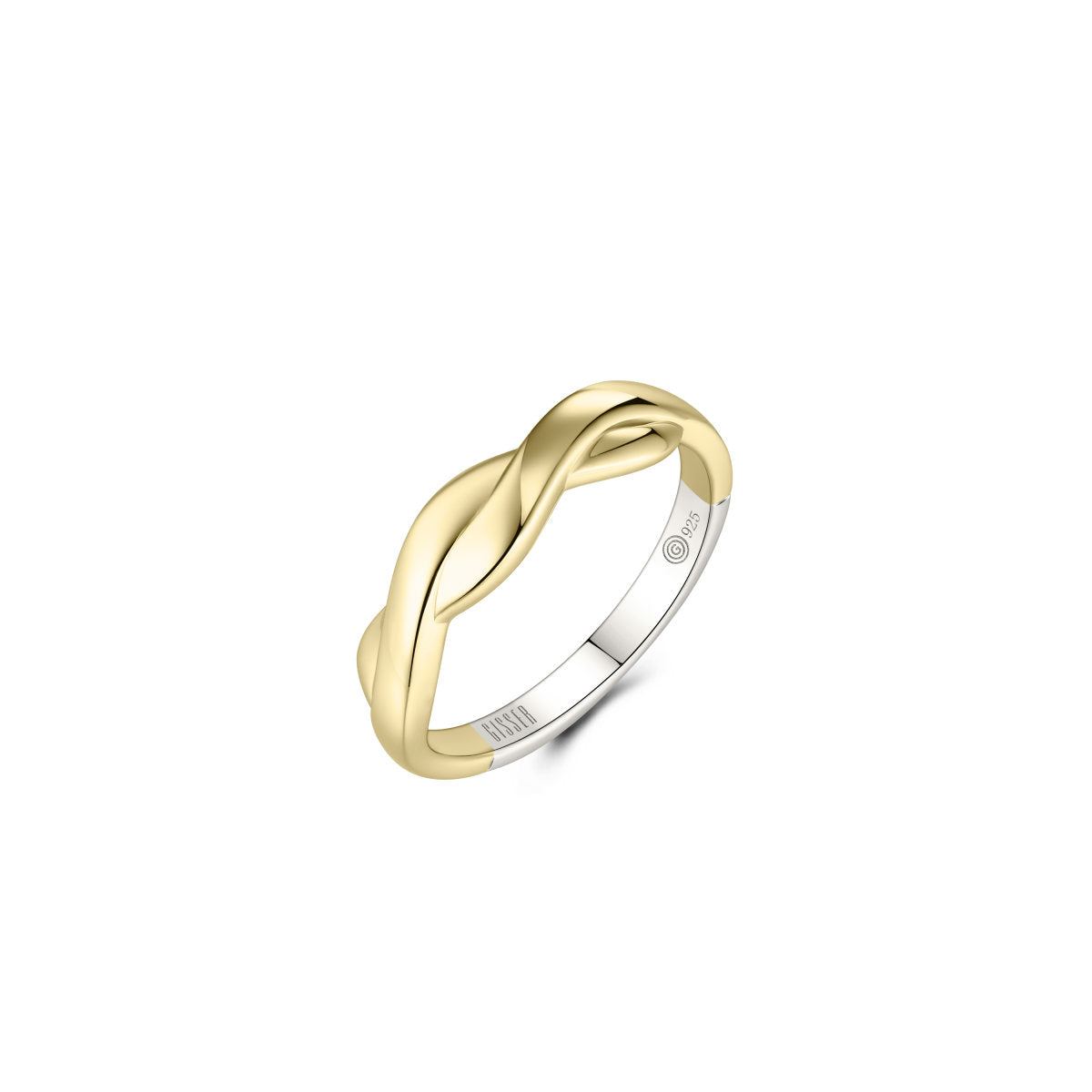 Gisser Ring Zilver Verguld Bicolor – R497Y