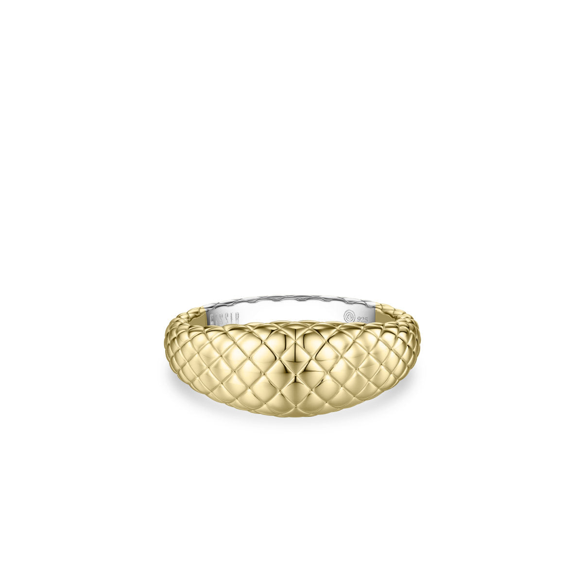 Gisser Ring Zilver Verguld Bicolor – R499Y – foto 2