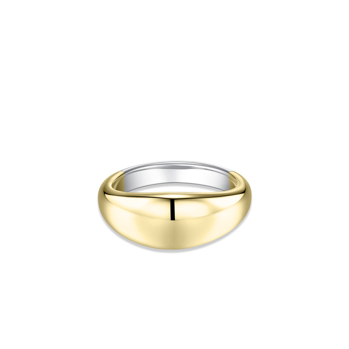 Gisser Ring Zilver Verguld Bicolor – R500Y – foto 2
