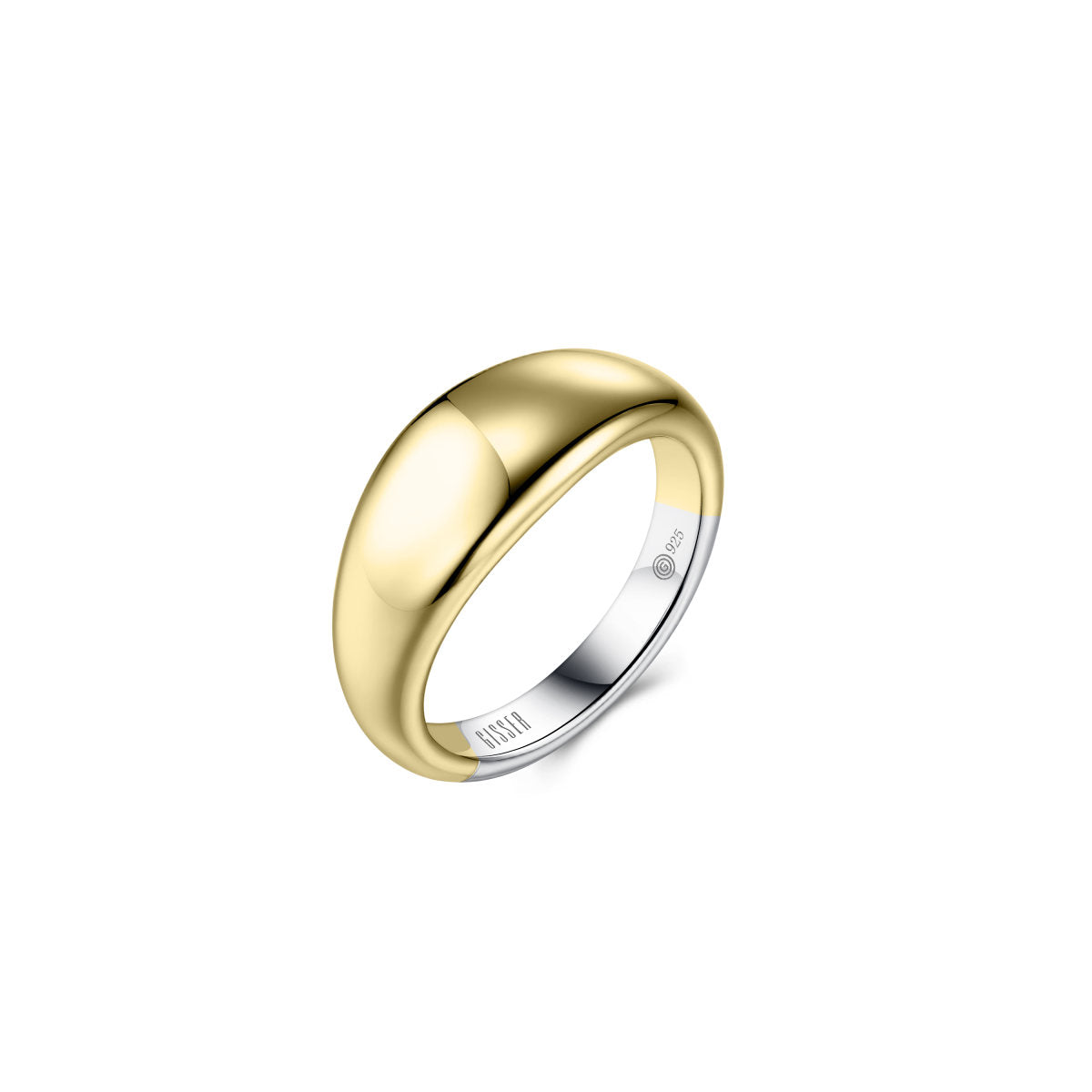 Gisser Ring Zilver Verguld Bicolor – R500Y