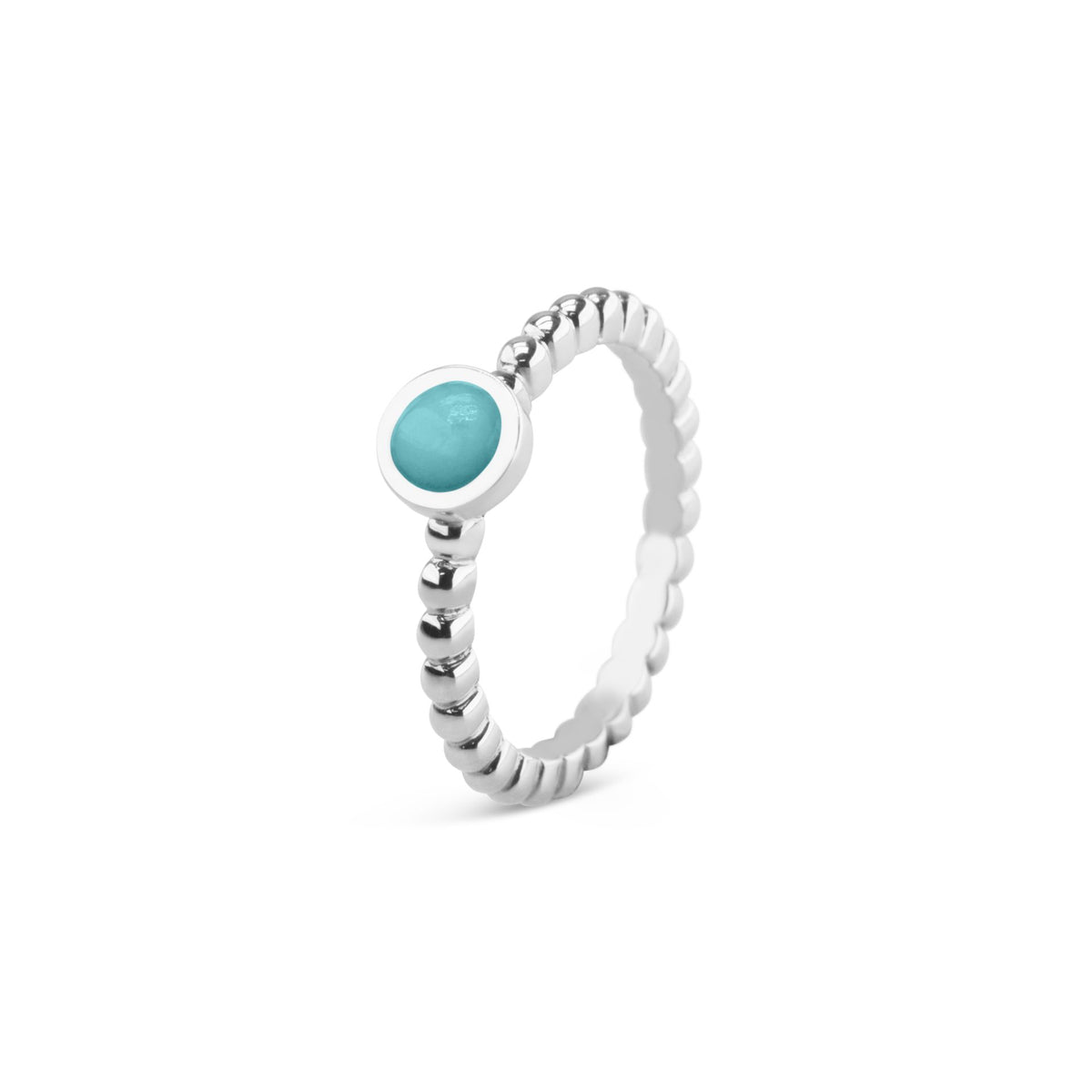 See You Ronde bolletjesring voor as in zilver – RG-002 – afbeelding 1