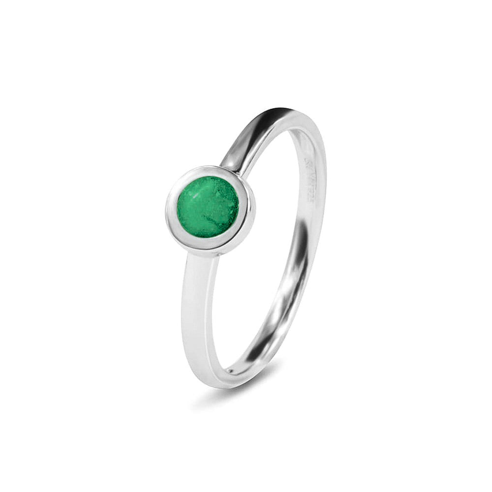 See You Aanschuifring met rond kastje voor as in goud – RG-012 – afbeelding 67