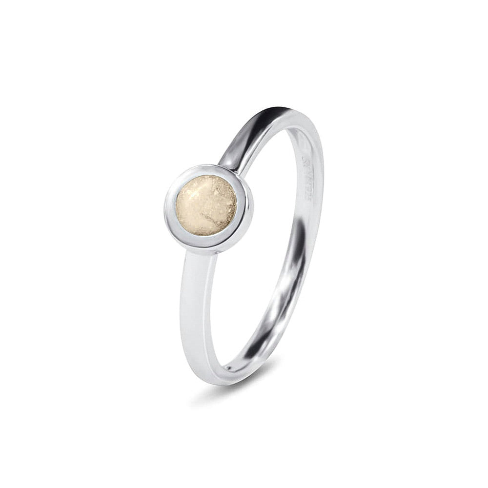 See You Aanschuifring met rond kastje voor as in goud – RG-012 – afbeelding 48