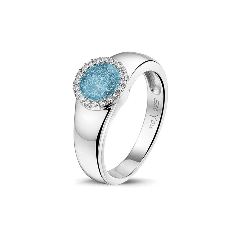 See You Asring cirkel met zirkonia in zilver – RG-021 – afbeelding 1