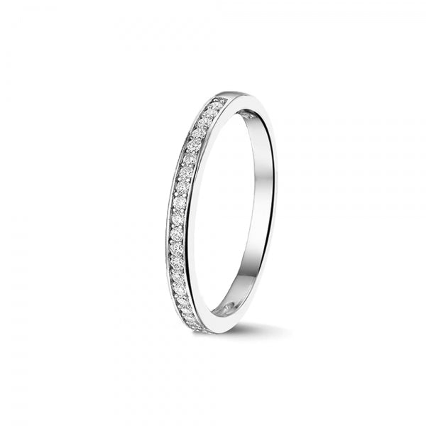 See You Stackable Gems Ring zilver zwart - RG027-EU50