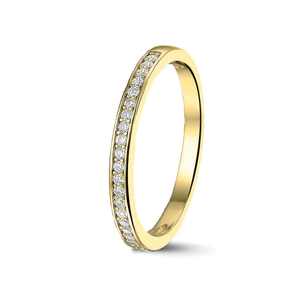 See You Stackable Gems Ring zilver zwart - RG027-EU50