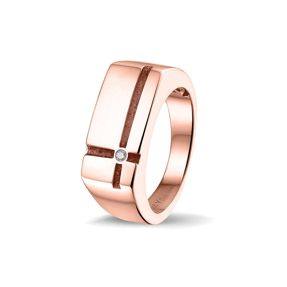 See You Gouden herenring met kruis en zirkonia – RG-039 – afbeelding 30