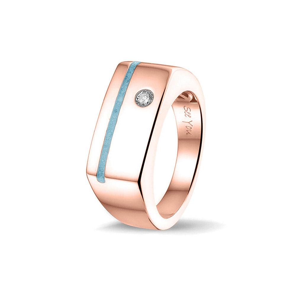See You Ring met smalle asstreep in goud – RG-040 – afbeelding 24