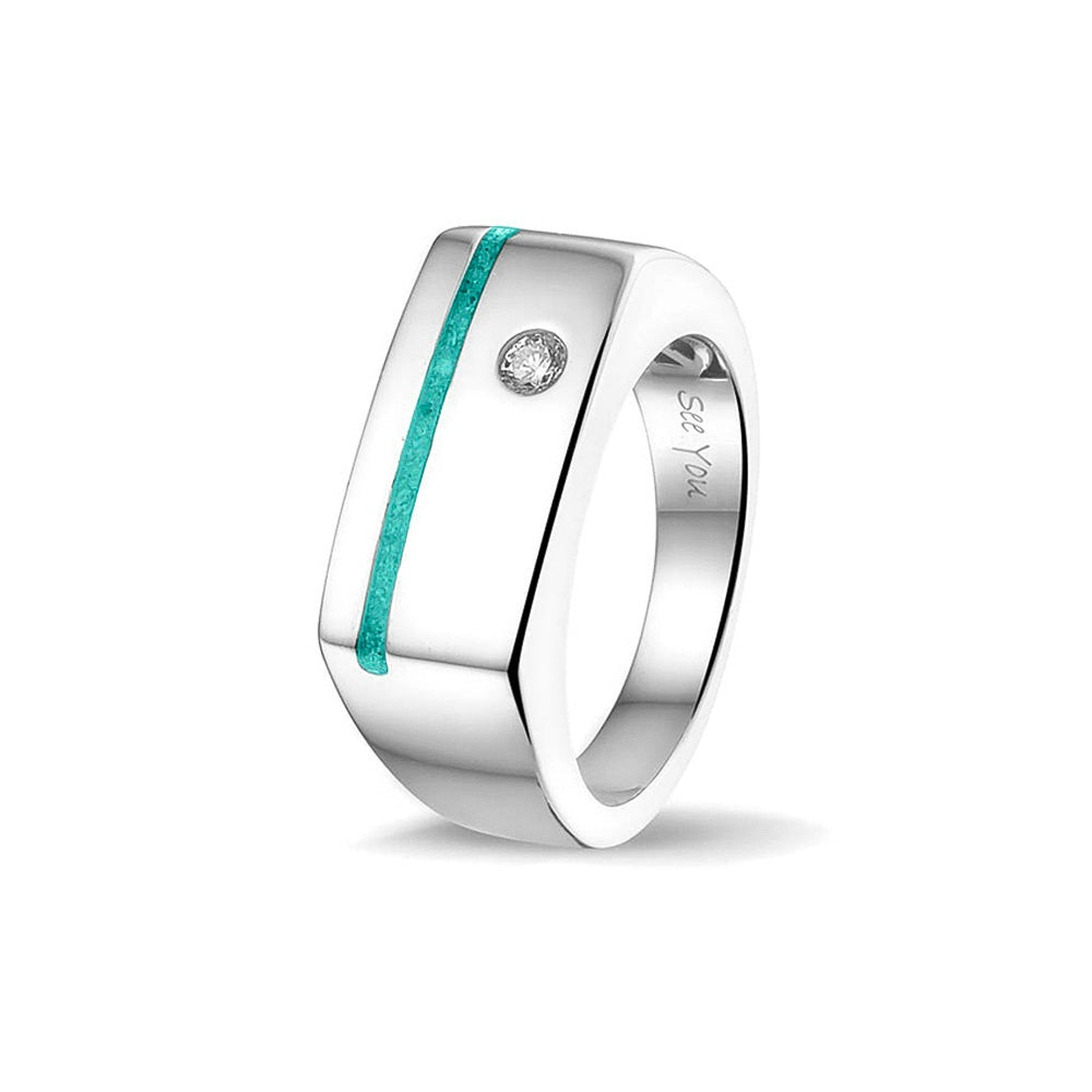 See You Ring met smalle asstreep in goud – RG-040 – afbeelding 64