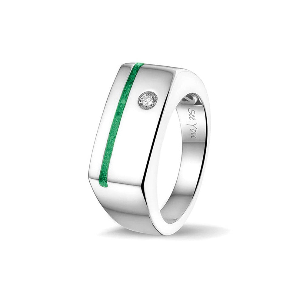 See You Ring met smalle asstreep in goud – RG-040 – afbeelding 67
