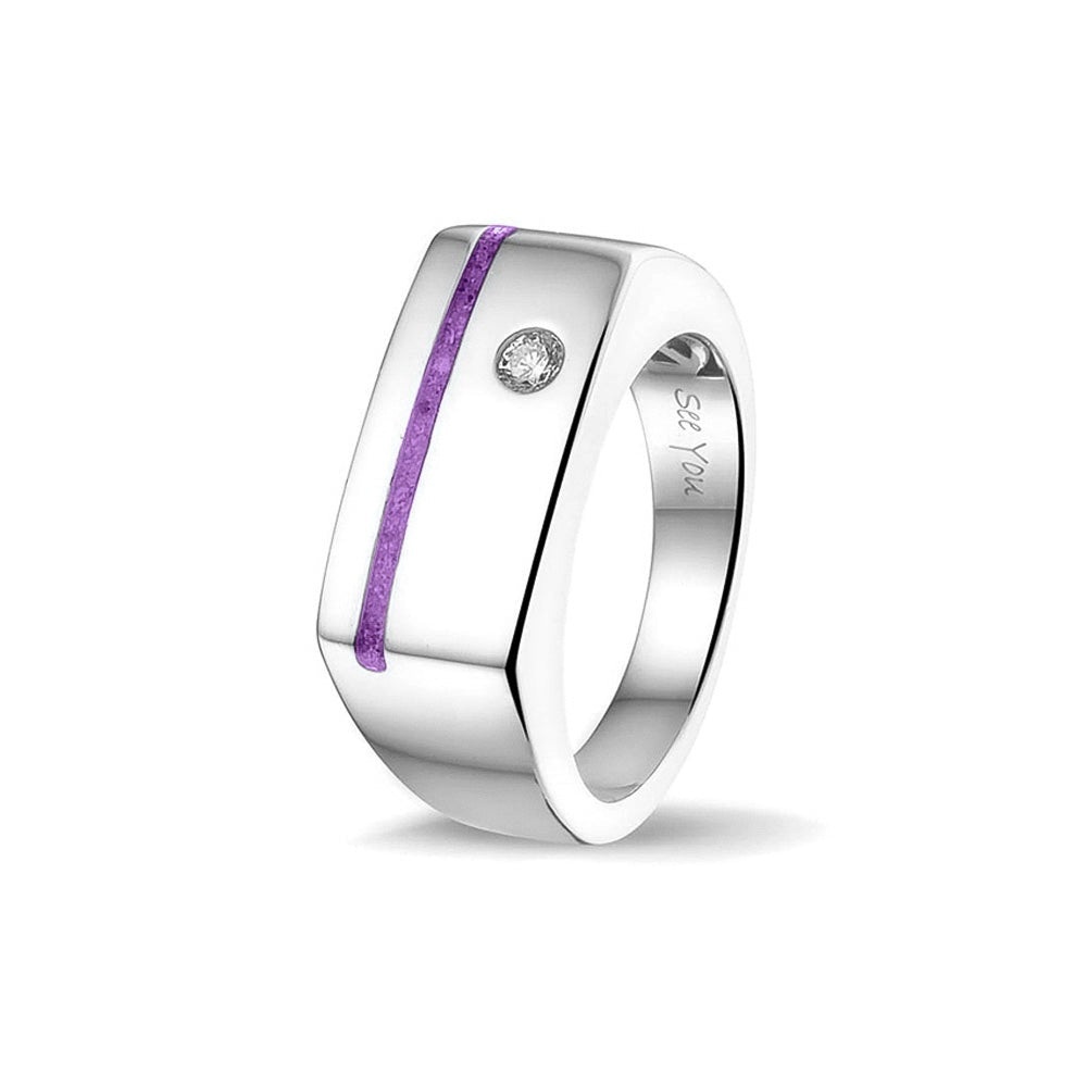 See You Ring met smalle asstreep in goud – RG-040 – afbeelding 61