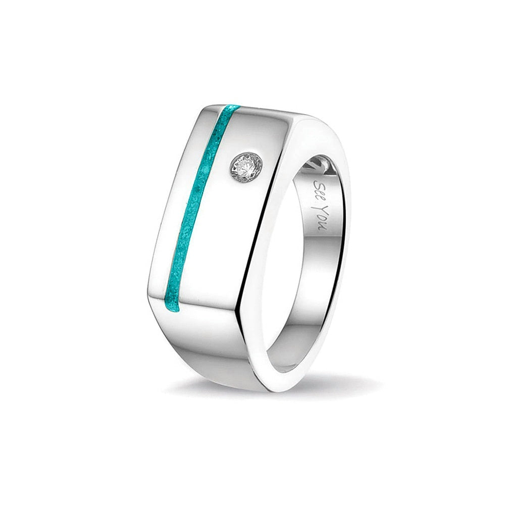 See You Ring met smalle asstreep in goud – RG-040 – afbeelding 65