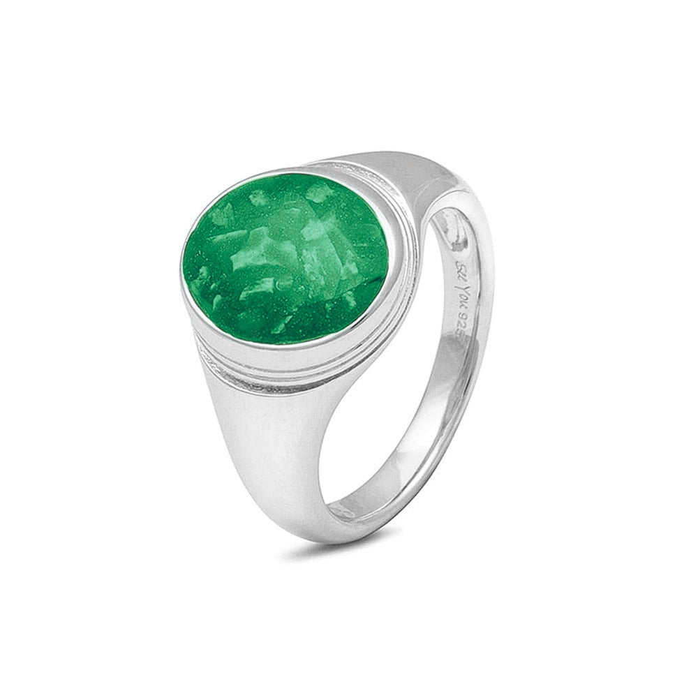 See You Zegelring met rand en as, ovaal in goud – RG-052 – afbeelding 67