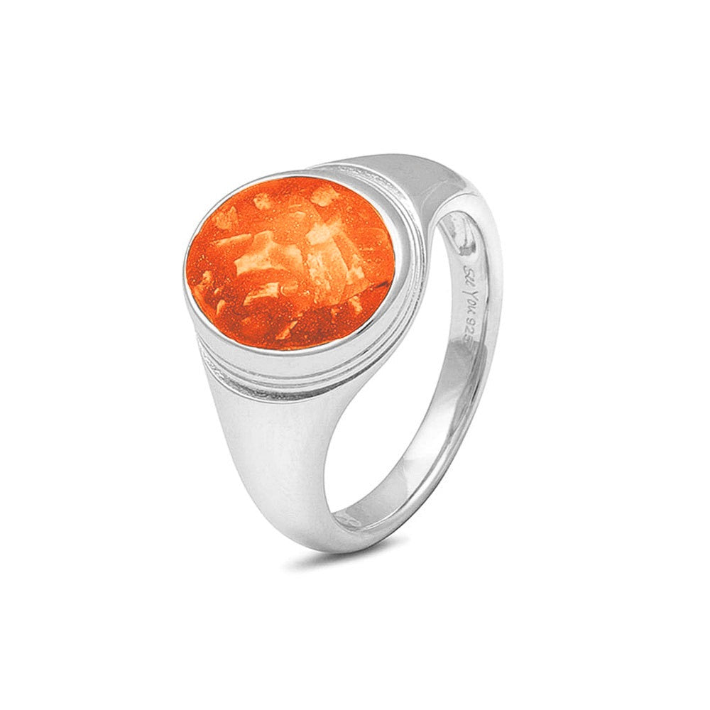 See You Zegelring met rand en as, ovaal in goud – RG-052 – afbeelding 55