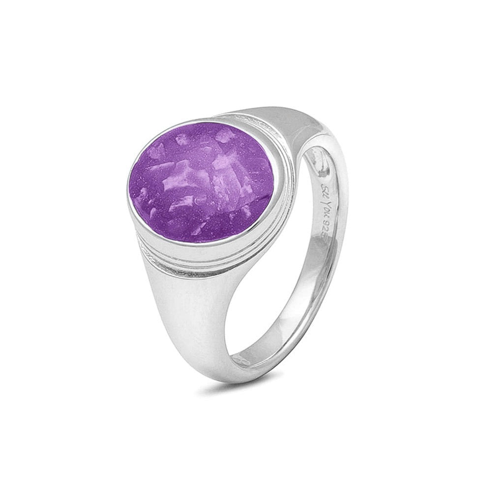 See You Zegelring met rand en as, ovaal in goud – RG-052 – afbeelding 61