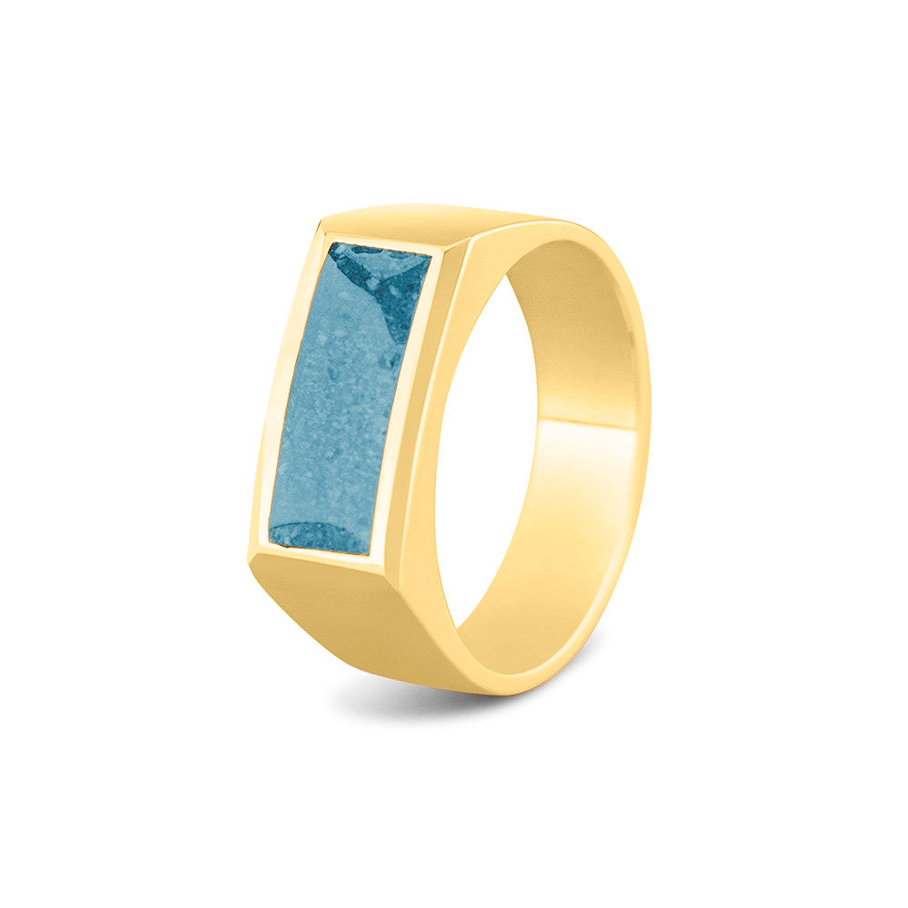 See You Unisex Ash Ring zilver zwart - RG055-EU47
